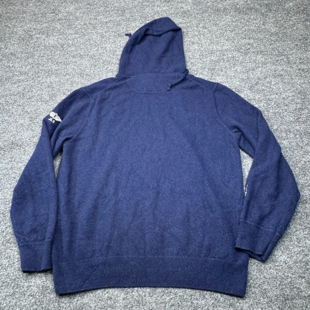 Polo Ralph Lauren Hoodie Mens Large Blue RLX Cashmere Olympic Club Pullover Golf